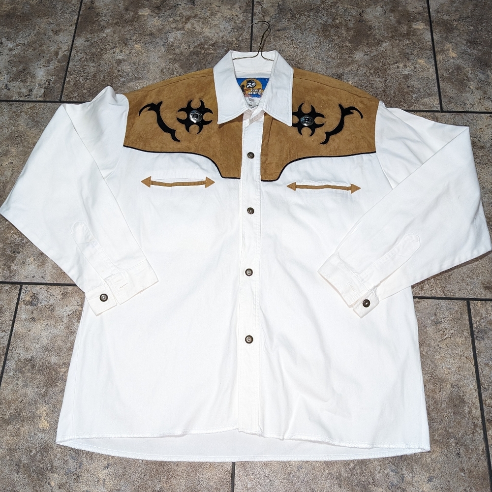 Lobo Riders Vintage Western Shirt Men's 44